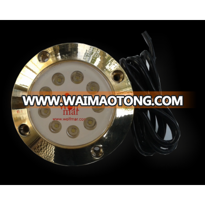 40W Underwater Boat Led Light 4500LM Bronze Case